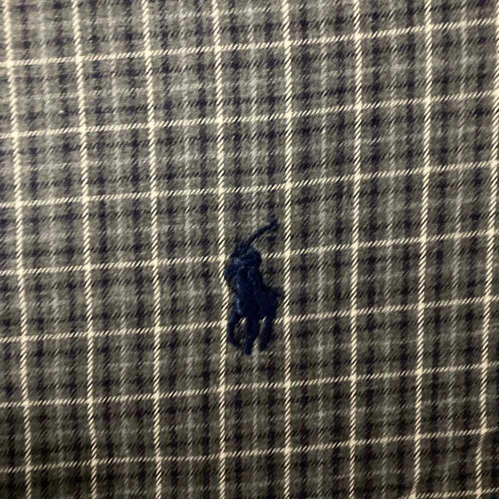 Polo Ralph Lauren Men’s Large‎ Blue-Grey Stanton Classic Fit Button Down Shirt - Picture 5 of 6